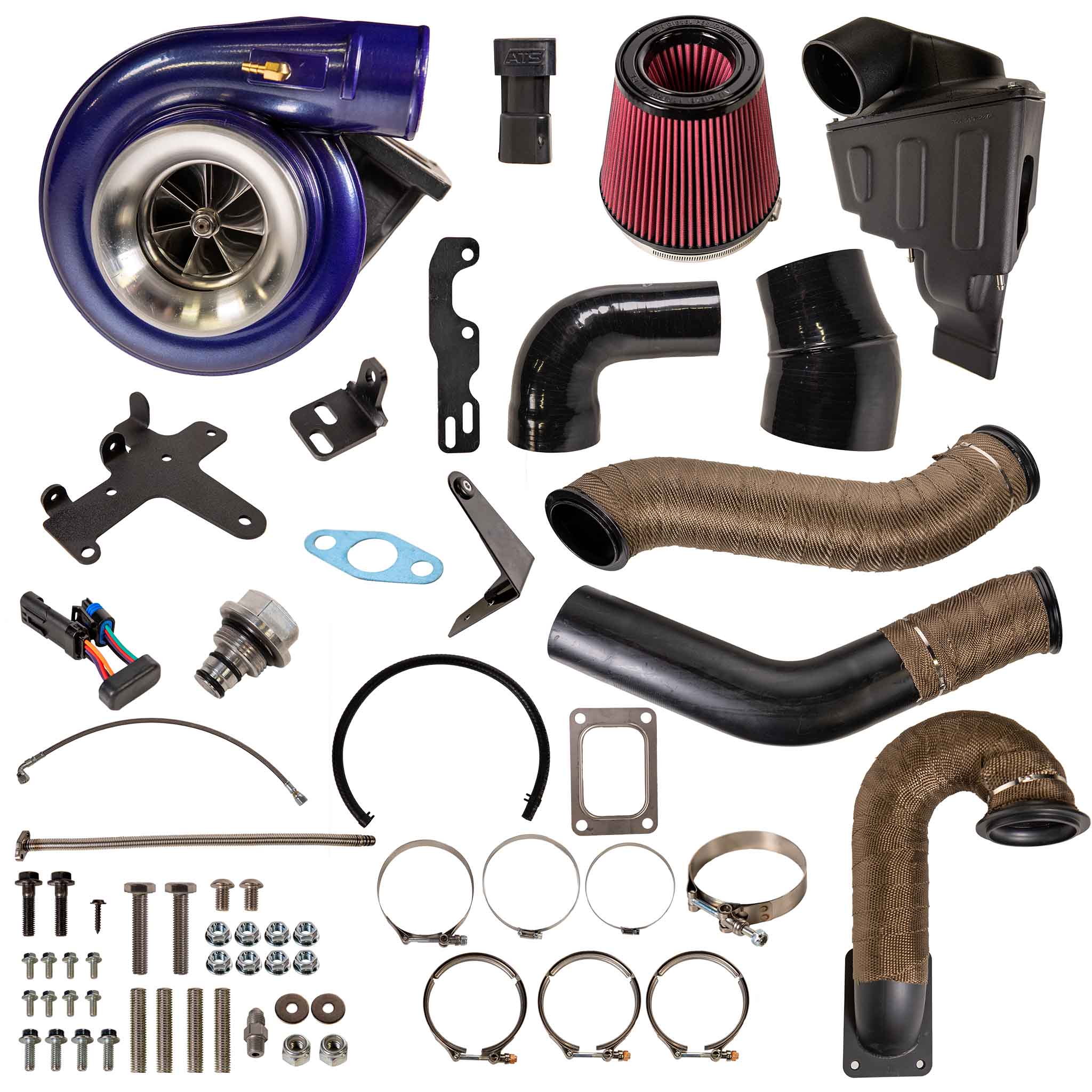ATS Aurora Plus 5000 / 6000 / 7500 Compound Turbo System Fits 2003-2007 5.9L Cummins
