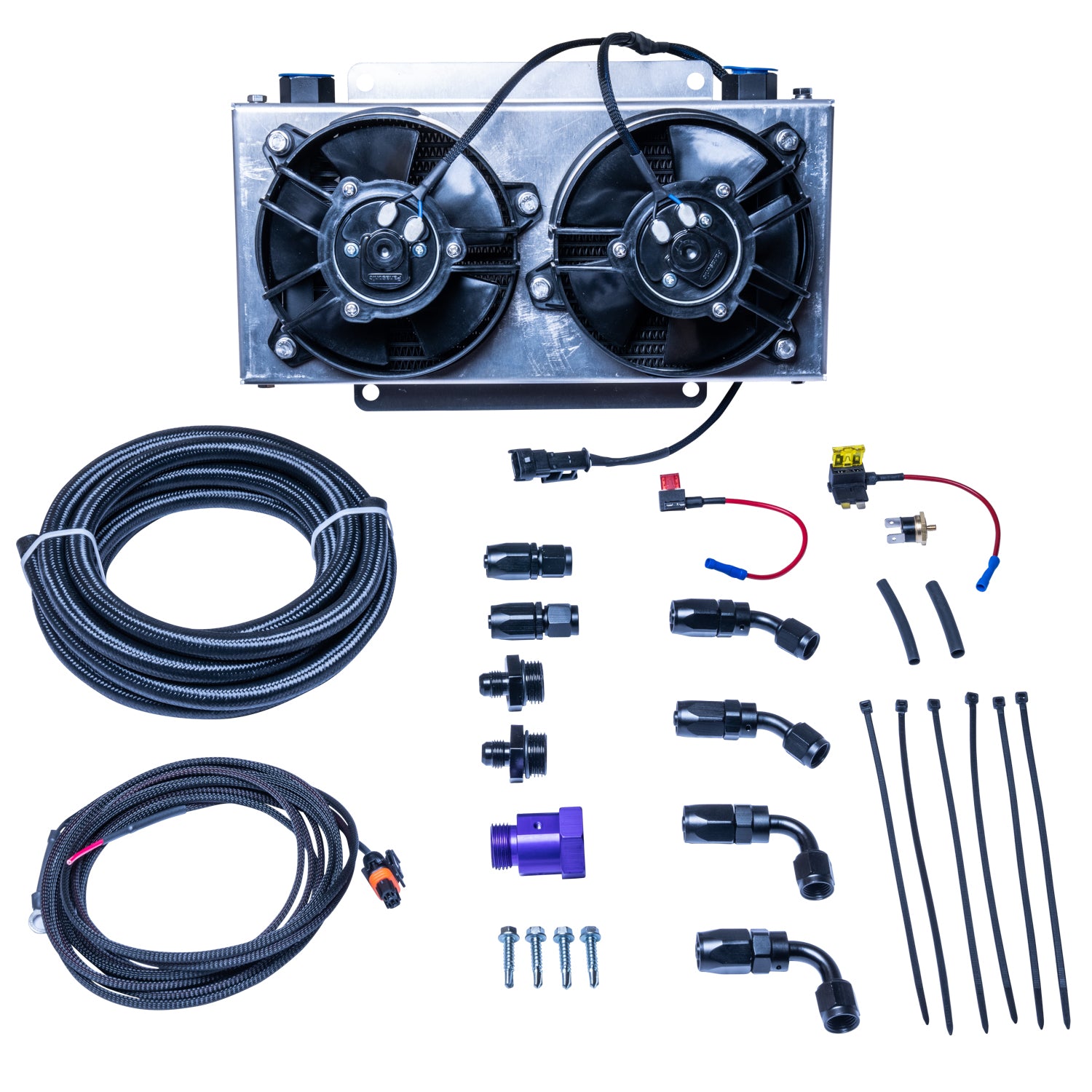 ATS Auxiliary Dual Fan Transmission Cooler Kit - 1/2 Inch Lines - 3/8 Inch Lines 310-903-2000