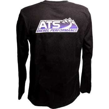 ATS Long Sleeve T-Shirt, Black w/ Two Print Logo 815-500-1000