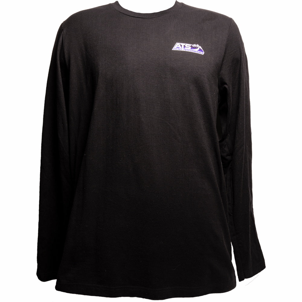 ATS Long Sleeve T-Shirt, Black w/ Two Print Logo 815-501-1000